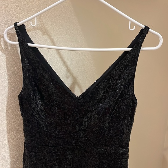 Lulus black sequence mini dress - Picture 2 of 4